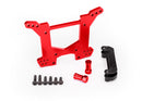 Shock tower rear 7075-T6 aluminum red-anodized 1 body mount bracket 1