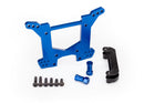 Shock tower rear 7075-T6 aluminum blue-anodized 1 body mount bracket 1