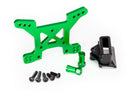 Shock tower front 7075-T6 aluminum green-anodized 1 body mount bracket 1