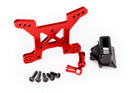 Shock tower front 7075-T6 aluminum red-anodized 1 body mount bracket 1