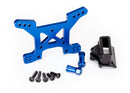 Shock tower front 7075-T6 aluminum blue-anodized 1 body mount bracket 1