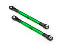 Toe links TUBES green-anodized 7075-T6 aluminum stronger than titanium 87mm 2 rod ends 4 aluminum wrench 1