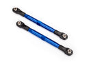 Toe links TUBES blue-anodized 7075-T6 aluminum stronger than titanium 87mm 2 rod ends 4 aluminum wrench 1