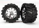 Tires and wheels assembled glued 28 All-Star chrome wheels Maxx  tires foam inserts 2