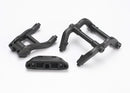 Wheelie bar mounts rear skidplate black