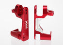 Caster blocks c-hubs 6061-T6 aluminum red-anodized left & right