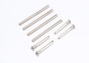 Suspension pin set complete front and rear