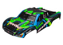 Body Slash 4X4 green and blue painted decals applied
