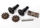 Gear set differential output gears 2 spider gears 2 spider gear shaft carrier support