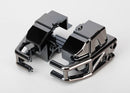 Bumper front black chrome left & right