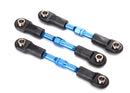 Suspension link rear aluminum blue-anodized 3 top and bottom aluminum pivot ball