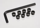 Aluminum caps pivot ball threaded aluminum hard-anodized with PTFE-coating 8 hex wrench 5mm