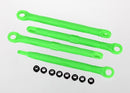 Toe link front & rear green molded composite green 4 hollow balls 8