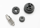 Gear set transmission includes 18T 25T input gears 13T idler gear steel 35T output gear M3x1375 screw pin