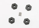 Wheel hubs hex 4 axle pins 15x8mm 4