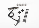 LED light bar roof chrome light harness 4 clear 2 red wire tie mount 2 wire tie 3 requires power supply