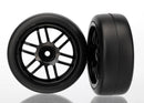 Tires and wheels assembled glued Rally wheels black  19 Gymkhana slick tires 2