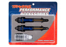 Shocks GTR xx-long blue-anodized PTFE-coated bodies with TiN shafts fully assembled without springs 2