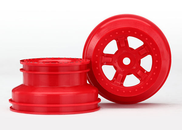Wheels SCT red beadlock style dual profile 18 inner 14 outer 2