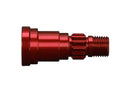 Stub axle aluminum red-anodized 1 for use only with