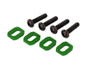 Washers motor mount aluminum green-anodized 4 4x18mm BCS 4