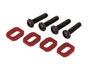 Washers motor mount aluminum red-anodized 4 4x18mm BCS 4