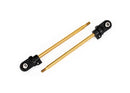 Shaft GTX shock TiN-coated 2 assembled with rod ends and steel hollow balls