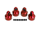 Shock caps aluminum red-anodized GTX shocks 4 spacers 8