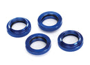 Spring retainer adjuster blue-anodized aluminum GTX shocks 4 assembled with o-ring