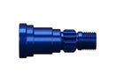 Stub axle aluminum blue-anodized 1 for use only with