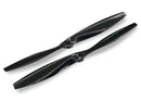 Rotor blade set black 2 with screws