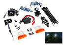 LED light set complete with power supply contains headlights tail lights side marker lights & distribution block fits