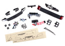 LED light set, complete with power supply (contains headlights, tail lights, & distribution block) (fits #8111 or #8112 body)