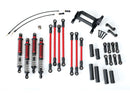 Long Arm Lift Kit TRX-4  complete includes red powder coated links red-anodized shocks
