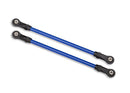 Suspension links rear upper blue 2 5x115mm powder coated steel assembled with hollow balls for use with