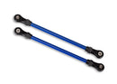 Suspension links front lower blue 2 5x104mm powder coated steel assembled with hollow balls for use with