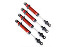 Shocks GTS aluminum red-anodized assembled without springs 4 for use with