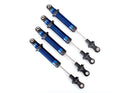 Shocks GTS aluminum blue-anodized assembled without springs 4 for use with
