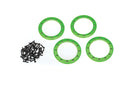 Beadlock rings green 22 aluminum 4 2x10 CS 48