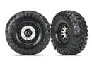 Tires and wheels assembled Method 105 22” black chrome beadlock wheels Canyon Trail 53x22” tires foam inserts 1 left 1 right