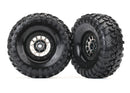 Tires and wheels assembled Method 105 19” black chrome beadlock wheels Canyon Trail 46x19” tires foam inserts 1 left 1 right
