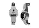Caster blocks 6061-T6 aluminum charcoal gray-anodized left and right