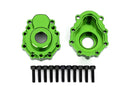 Portal housings outer 6061-T6 aluminum green-anodized 2 25x10 CS 12