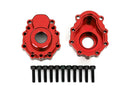 Portal housings outer 6061-T6 aluminum red-anodized 2 25x10 CS 12