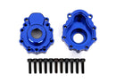 Portal housings outer 6061-T6 aluminum blue-anodized 2 25x10 CS 12