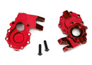 Portal housings inner front 6061-T6 aluminum red-anodized 2 3x12 BCS 2