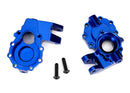 Portal housings inner front 6061-T6 aluminum blue-anodized 2 3x12 BCS 2