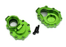 Portal housings inner rear 6061-T6 aluminum green-anodized 2 25x10 CS 2