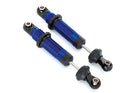 Shocks GTS aluminum blue-anodized assembled with spring retainers 2