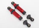 Shocks GTS aluminum red-anodized assembled with spring retainers 2
